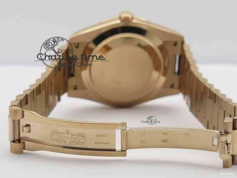 RG Edition On Best A3255 RG President Noob 228239 40mm 1:1 RG Bracelet Day-Date Dial 0409